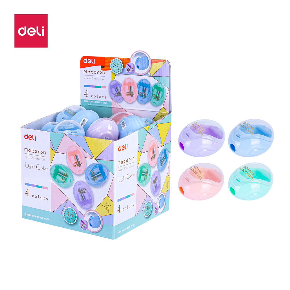 DELIDeli Ξύστρα Βαρελάκι Μονή Πλαστική 0,8mm Σε 4 Χρώματαpapell.gr